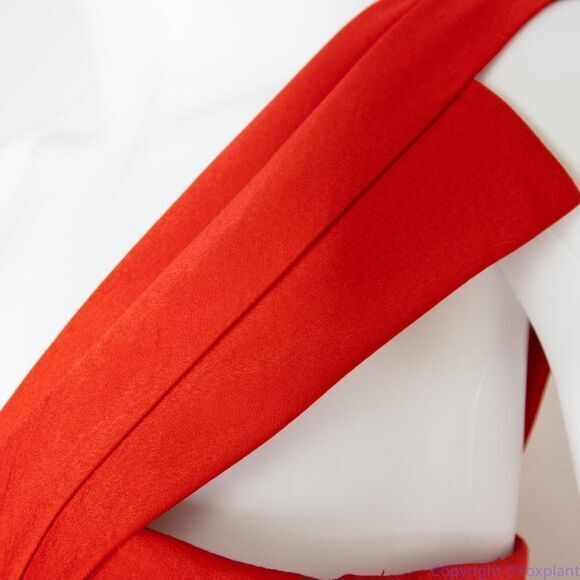 BCBGMaxAzria Palais One Shoulder‎ Cocktail Prom Dress, jewel red, size 8 - Picture 8 of 16